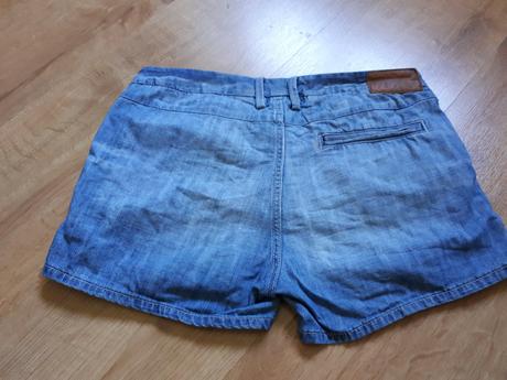Bezva lehoučké džínové riflové kraťasy šortky, h&m,158