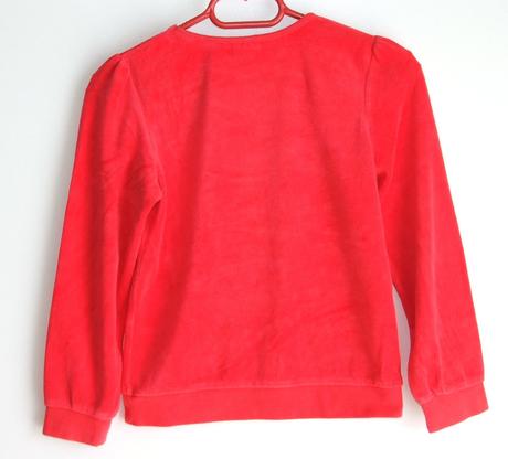 Z171 sametková dívčí mikina vel. 122/128, h&m,122