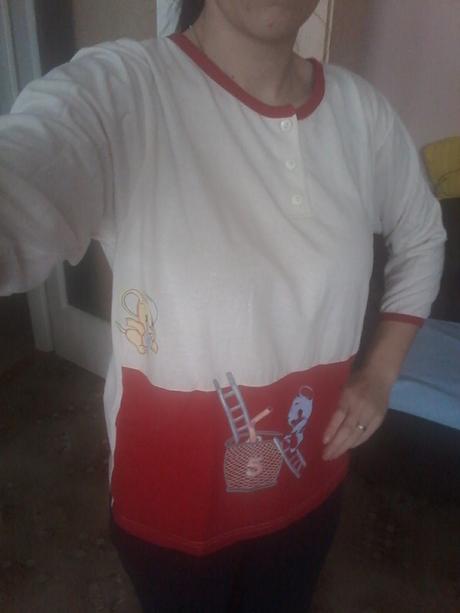 20 - tričko na spaní, m