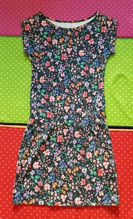 Šaty buga elegance navy flowers, vel. s, s