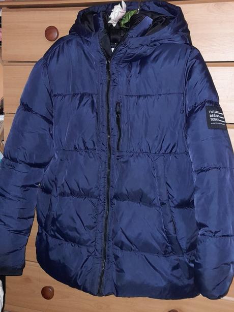 Zara juniorská zimní bunda s kapucí, zara,164