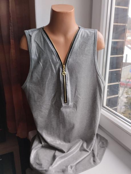 Dámský stříbrný top, l