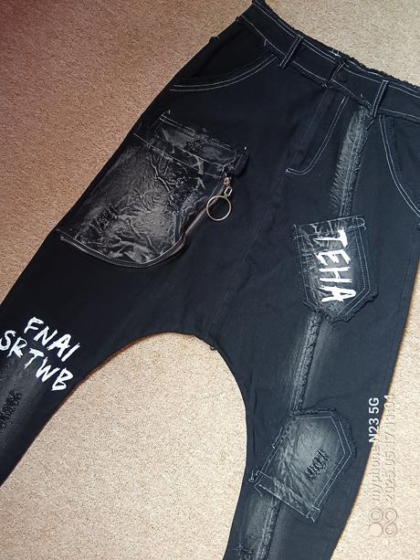 Baggy-nasrávačky-harémky "fashion" vel."s", s