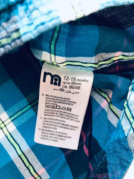 Košile letní - v.12/18 m, baby,86