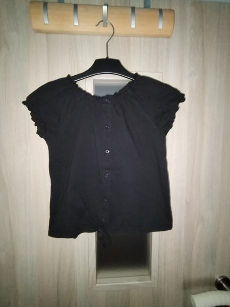 Černé bavlněné triko vel.146/152, 146