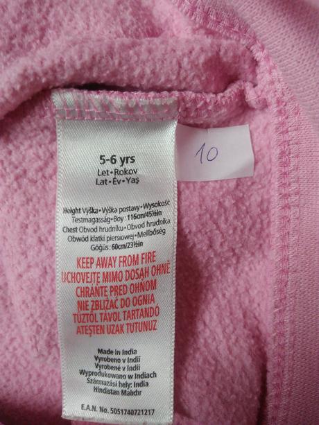 4 x mikina, vel 110/116, 110