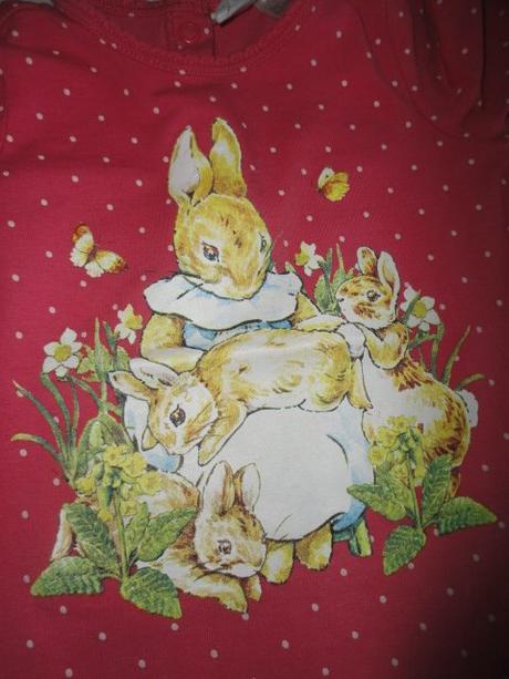 Krásné zajíčkové triko h+m, vel. 9-12 měsíců, h&m,80