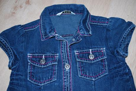 Riflové jeansové šaty šatičky, george,98