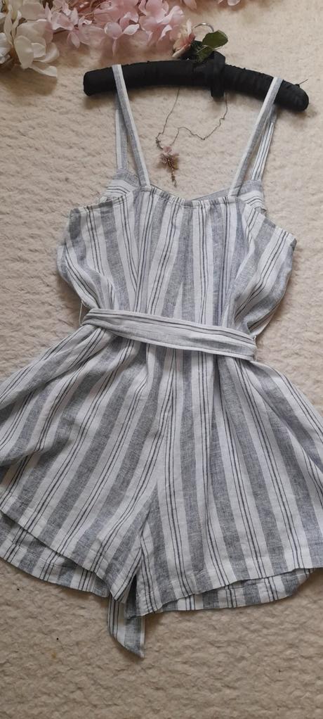 F&f lněný overal s kapsami a páskem, f&f,40