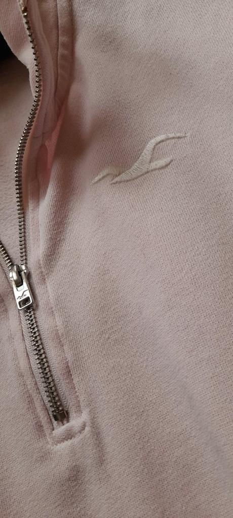 Hollister sv. růžová mikina se stojáčkem, hollister,l