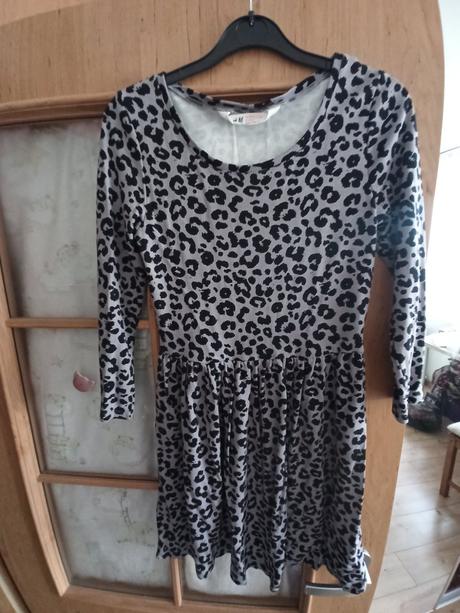 Šaty s dlouhým rukávem, h&m,158