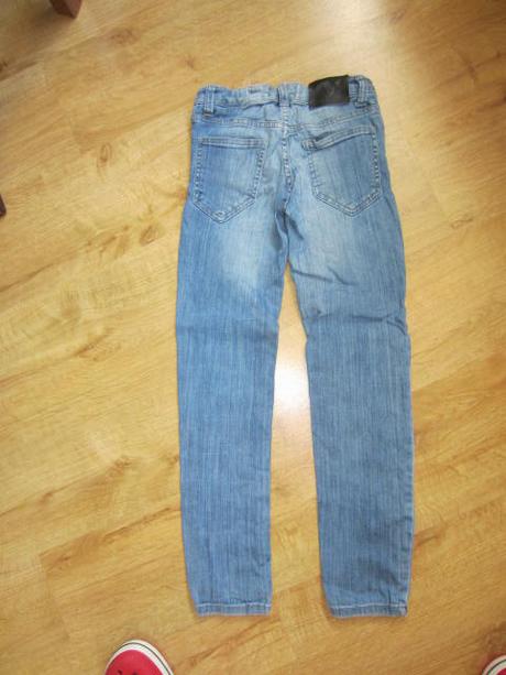 záplatové džíny, rifle detroit, lindex,140