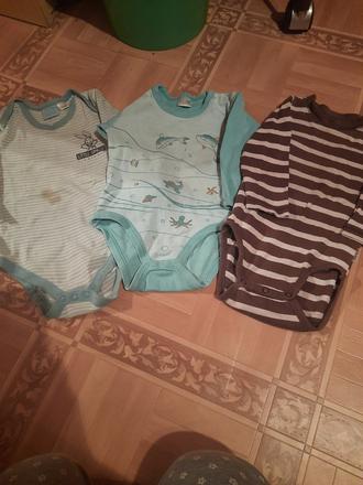 Klučičí body zvířátka a proužky vel. 74 - 80, h&m,74