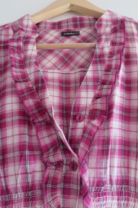 Kostkovaná blůzička, s