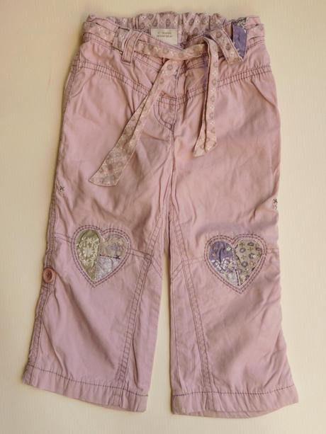 Podšité kalhoty se srdíčky, next,86