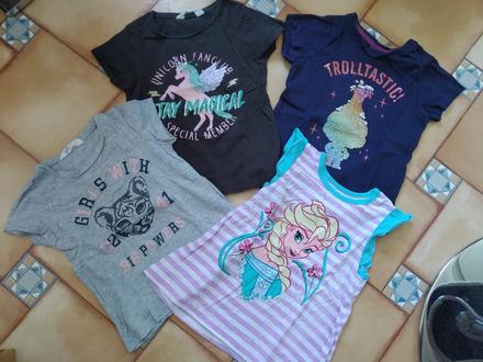 4 x tričko, 104–116