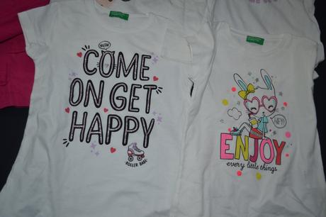 Bunda benetton v.110+ 3x tričko, 104–116