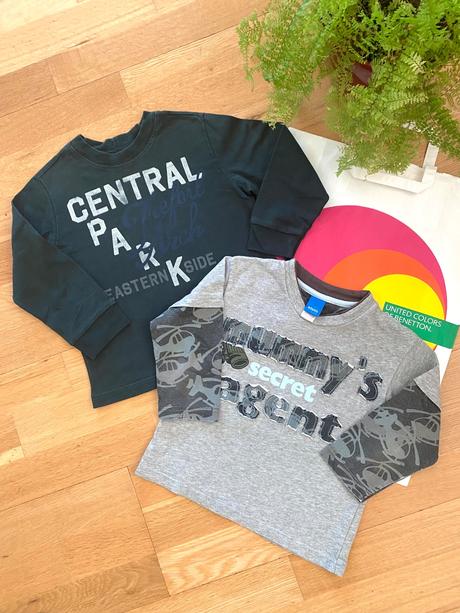 Benetton, adams 2x tričko 1,5-2r, benetton,92