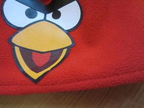 Fleasová podšitá čepice angry birds, h&m,110