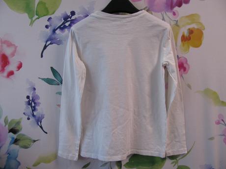 Bílé bavlněné tričko h&m, h&m,140
