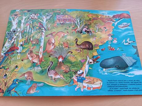 Velké leporelo se zvířátky velryba a pruhované ..., 