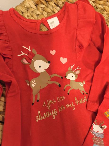 Vánoční komplet pro miminko h&m 56-68, 56 / 62 / 68