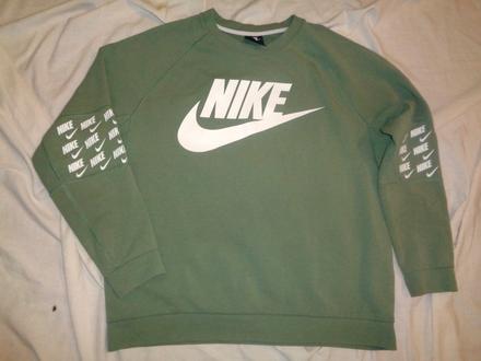 Luxusní olivově zelená bavlněná mikina nike, nike,xl