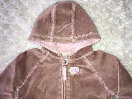 Hnědá sametová souprava next, next,68