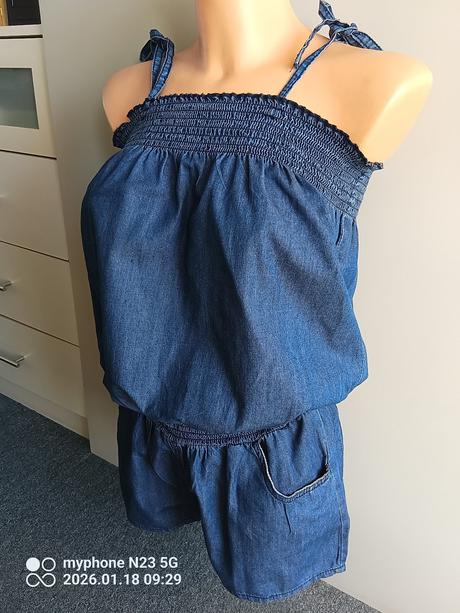 Šortky - overal zn."denim co" vel."36/38", denim co,38