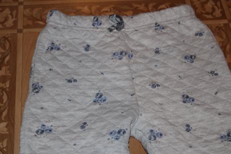 Středně teplé dívčí tepláky květy vel. 86 - 92, f&f,86