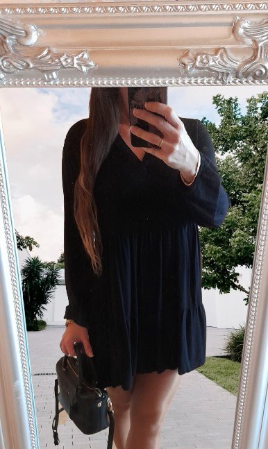 Amisu černé viskózové krátké šaty, amisu,42