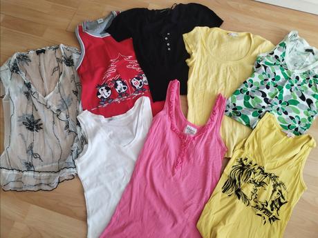 8 triček a tilek vel s-m, s