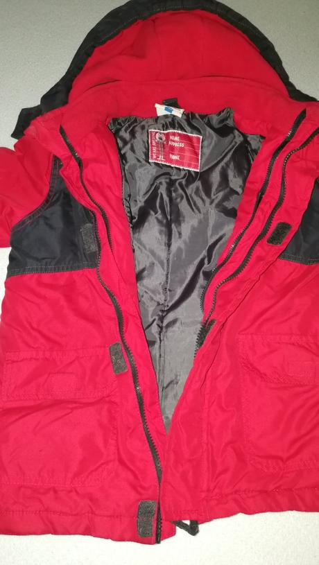 Dětská zimní bunda s kapucí, topolino,128