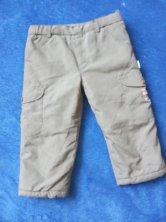 Zateplené kalhoty 1-2roky, 92
