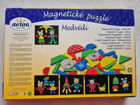 Detoa magnetické puzzle medvědi,