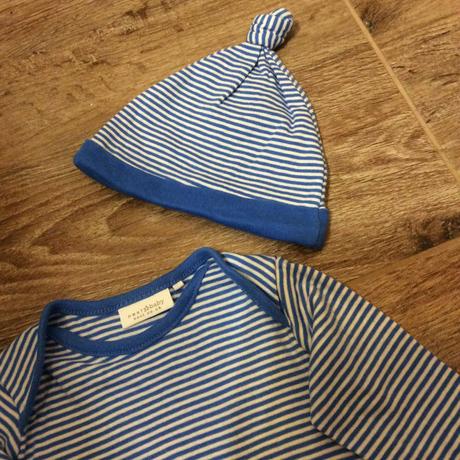 Bavlněné tričko s proužkem, next,62