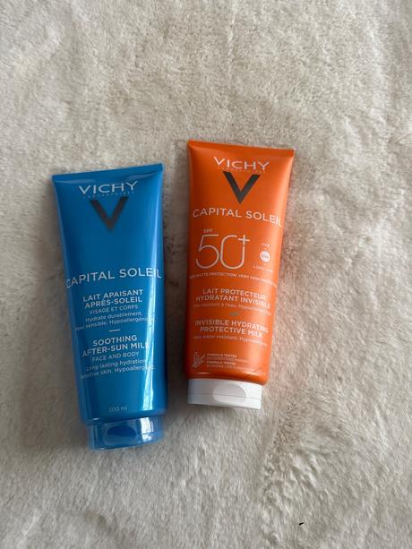 Krém vichy spf 50 a po opalování,