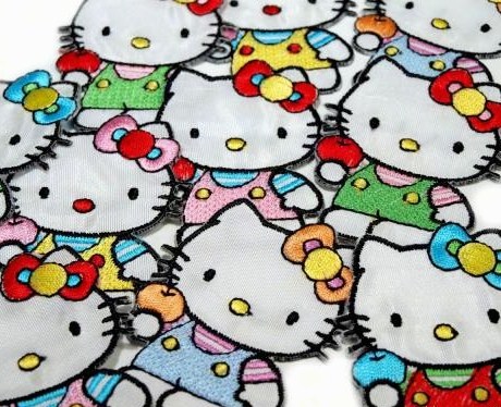 5-pack kočičkové nažehlovačky hello kitty větší, 