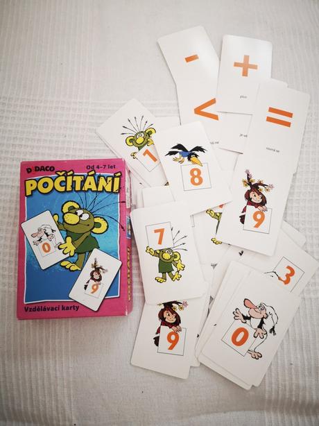 Pohádkové počítání vzdělávací karty,
