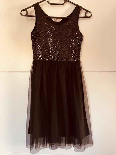 Šaty s flitry 8-10 let, h&m,140