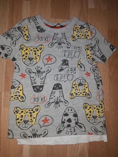 Šedé tričko s tygry 92 george, george,92