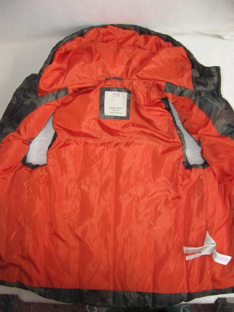 Chlapecká khaki maskáčová vesta s kapucí zara, zara,152