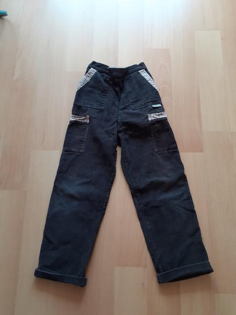 Manšestrové kalhoty veselá nohavice, 128