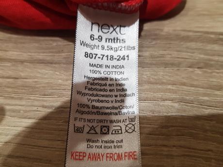 Dětské tričko značky next, velikost 6-9měsíců, next,74