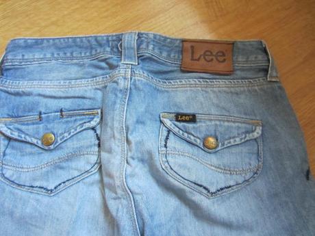 Bezva džínové, riflové kraťasy ke kolenům lee, lee,152