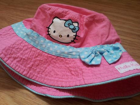 Růžový plátěný klobouček, vel.12-18m, sanrio,86