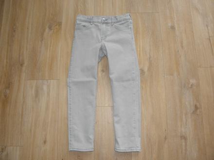 Šedé chlapecké rifle / džíny zn. h&m vel.134, h&m,134