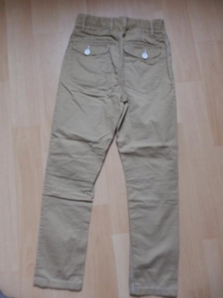 Hnědé bavlněné kalhoty pro kluky next, next,146