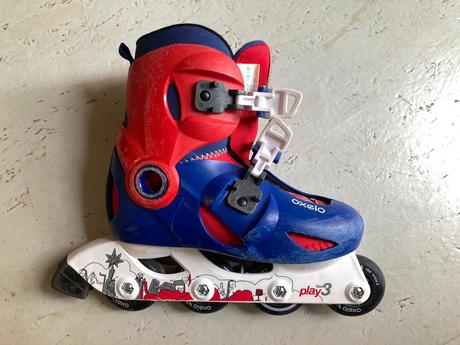 Rostoucí kolečkové brusle decathlon oxelo, 32