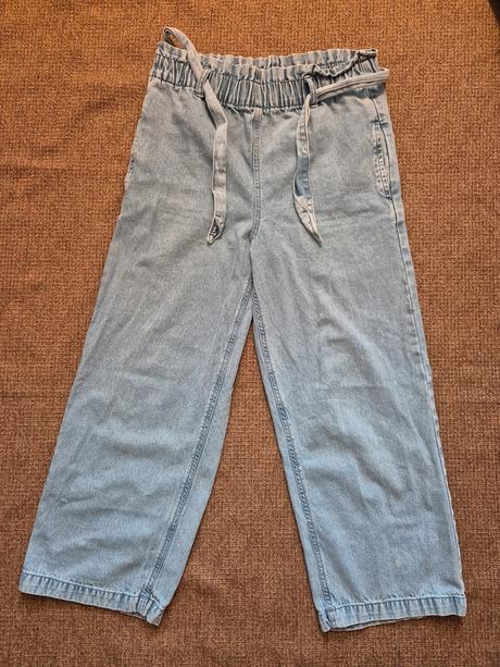 Široké džíny se zavazovačkou destination vel 164, 164